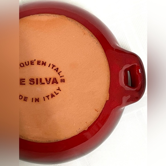 De Silva Terra Cotta Red Soup Bowl Italy - Picture 6 of 6